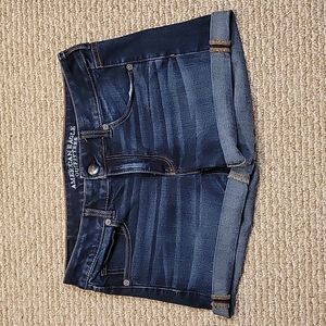 American Eagle Midi Jean Shorts Size 8